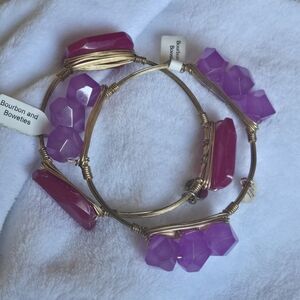 Bourbon and Boweties Vibrant Stone Bangles